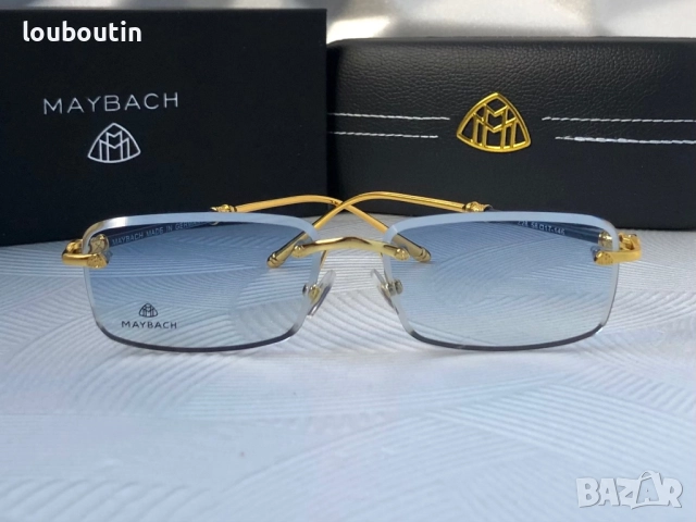 Мъжки слънчеви очила правоъгълни 3 цвята Maybach, снимка 5 - Слънчеви и диоптрични очила - 51706540