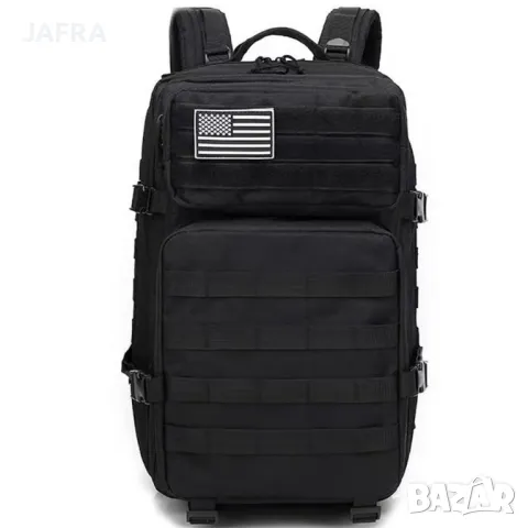 45L Военна Тактическа Раница с MOLLE Система, Подарък 2бр Нашивки и Карабинери Отстъпки, снимка 9 - Раници - 48646427