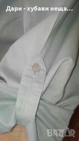 Памучна синя риза, с кройка на парка🍀❤S,S/M❤🍀арт.4386, снимка 6 - Ризи - 37330320