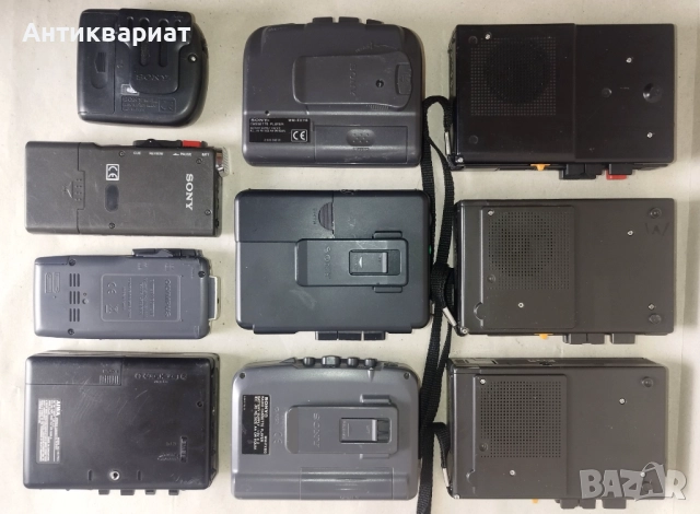 Лот десет мини касетофони, уокмени за части, снимка 4 - Радиокасетофони, транзистори - 52517307