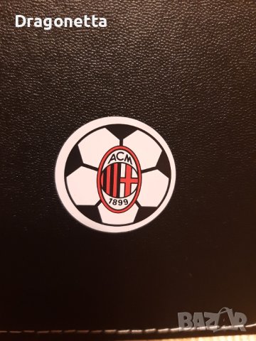 4 Подложки за чаши серия ФК Милан-за фенове, снимка 5 - Други - 43553968