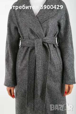 Дамско Палто Michele coat - Сив Меланж, снимка 3 - Палта, манта - 47377509