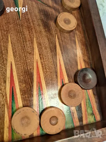 табла за игра ръчна изработка от масивно дърво   24/3, снимка 2 - Антикварни и старинни предмети - 49418344