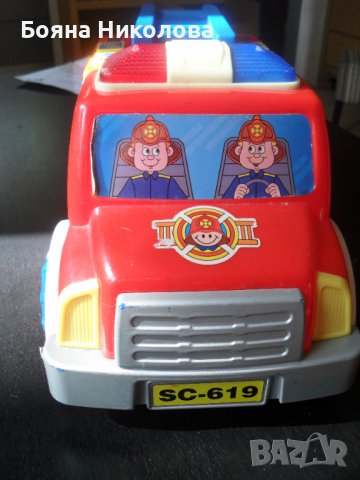 Голяма пожарна сортер със звук, снимка 2 - Коли, камиони, мотори, писти - 36770955