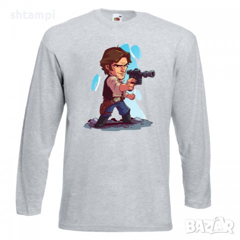Мъжка тениска Star Wars Han Solo Star Wars Игра,Изненада,Подарък,Геймър, , снимка 10 - Тениски - 36809191