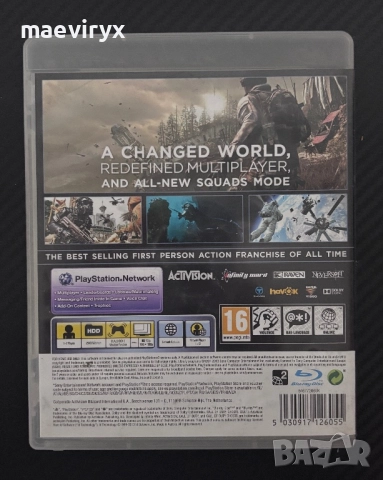 Call of Duty: Ghosts за PS3, снимка 2 - Игри за PlayStation - 52379806