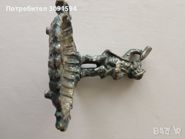 Стара Цаменна Фигура със пепелник СССР момче, снимка 6 - Други ценни предмети - 43883221