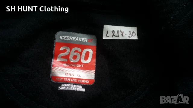 ICEBREAKER GT 260 98% Merino Wool размер L суичър 98% Мерино Вълна - 864, снимка 15 - Суичъри - 48018563