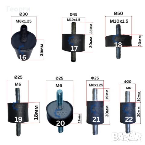 Антивибрационен тампон - антивибрационни тампони, снимка 5 - Части - 50398841