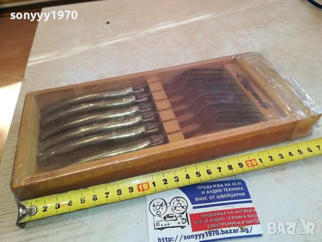 LAGUIOLE-FRANCE 6 ВИЛИЦИ В ДЪРВЕНА КУТИЯ 1212231619, снимка 6 - Антикварни и старинни предмети - 43381002