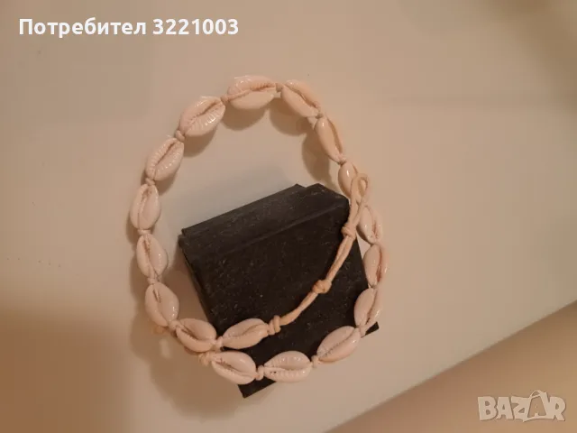 Дамско колие с мидички, снимка 2 - Колиета, медальони, синджири - 48228895