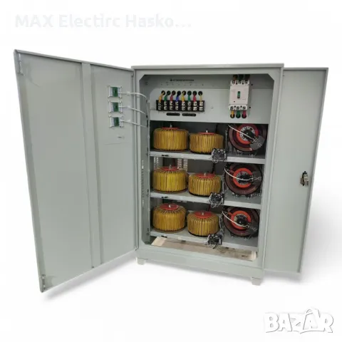 Автоматичен Стабилизатор на ток и напрежение 150 kVA BULPOWER, снимка 2 - Други машини и части - 49647137