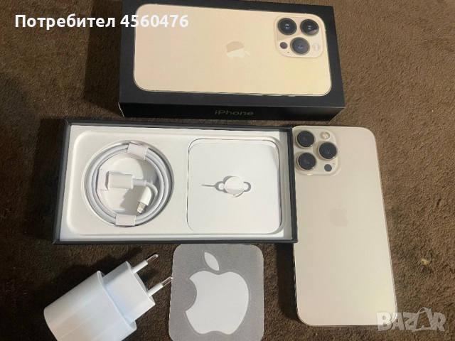 iPhone 13 Pro 128 Gb Gold златен КАТО НОВ, снимка 7 - Apple iPhone - 53010323