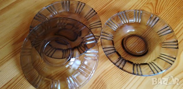 Стъклени чинийки - 3 бр, снимка 4 - Чинии - 37514278