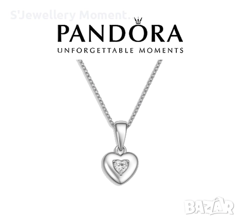Сребърено колие PANDORA 925 Silver Heart