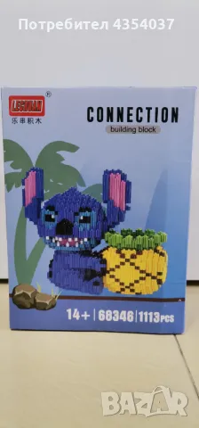 Конструктор тип LEGO Linkgo Stitch Pen Container Series 3D 1113pcs, снимка 2 - Конструктори - 48630231