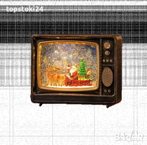 Коледен ретро телевизор - декорация, снимка 3 - Други стоки за дома - 52366614