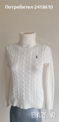 POLO Ralph Lauren Cable Wool / Cashmere Knit Womens Size XS НОВО! ОРИГИНАЛ! Дамски Поло Пуловер !, снимка 12 - Блузи с дълъг ръкав и пуловери - 52041314