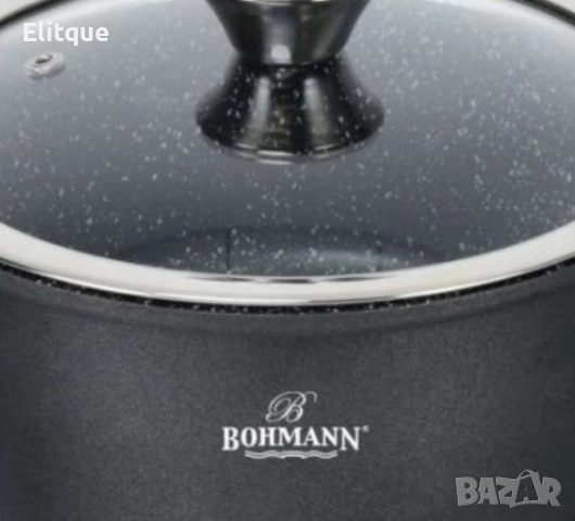 Касерола с капак Bohmann, 20см. 2.5л., Лят алуминий, Подвижна дръжка, Индукция, снимка 4 - Съдове за готвене - 52818850