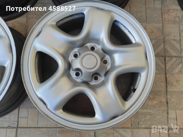 Железни джанти 16'' 5х114.3 6,5J, ц.о-60,1мм за Тойота рав4 Toyota Rav4, снимка 5 - Гуми и джанти - 52000957