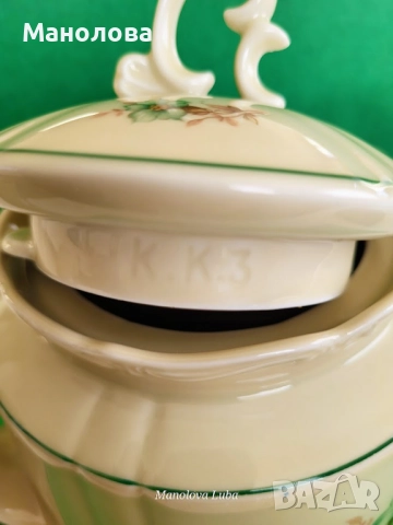 Порцеланов чайник Schlottenhof Arzberg Bavaria., снимка 14 - Други ценни предмети - 52729923