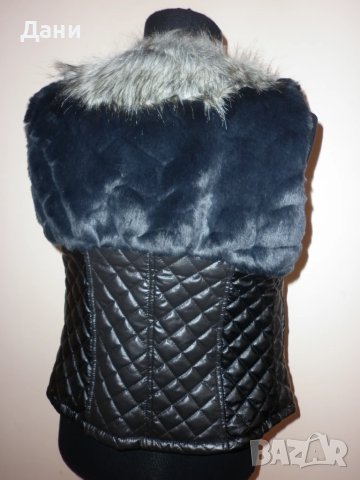 Пухкав елек Amonc -еко кожа, снимка 5 - Елеци - 50686694