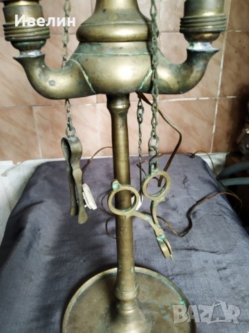 стара настолна лампа арт деко, снимка 4 - Настолни лампи - 28980386