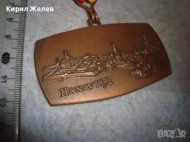 Стар НЕМСКИ МЕДЕН РЯДЪК ГРАДСКИ ИСТОРИЧЕСКИ МЕДАЛ с ЛЕНТА и НОСАЧ 1979г. 30669, снимка 3 - Антикварни и старинни предмети - 37920239