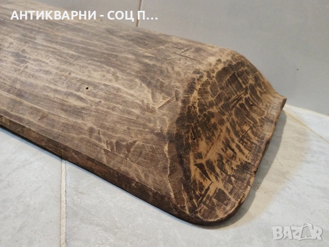 Малка Старинна Ръчно Изработена Ренесансова Нощва За Месене На Тесто 19' Век / НОМЕР 673., снимка 16 - Антикварни и старинни предмети - 53385952