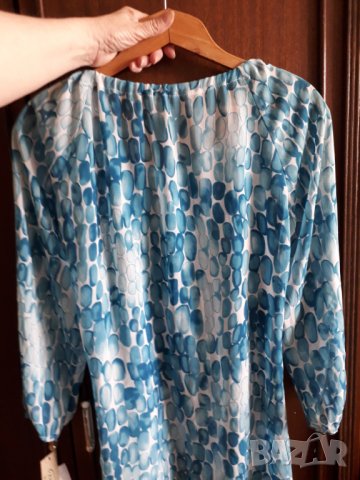 Дамска лятна тънка ефирна блуза с дълъг ръкав, снимка 5 - Блузи с дълъг ръкав и пуловери - 29007599