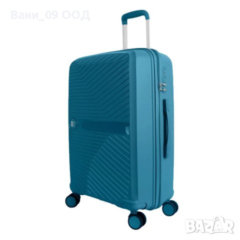 Луксозен куфар в цвят петрол , снимка 2 - Куфари - 43788241