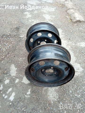 Две летни гуми и четири железни джанти, снимка 10 - Гуми и джанти - 36351383