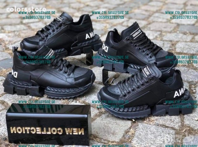 Дамски черни маратонки  Dolce&Gabbana кодVL -34Y