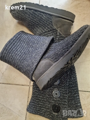 UGG дамски сиви ботуши номер 41, снимка 8 - Дамски ботуши - 53368915