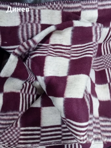 Чисто ново вълнено одеяло "Индустриалимпорт" (Соц ретро, 100% вълна), снимка 5 - Олекотени завивки и одеяла - 53438663