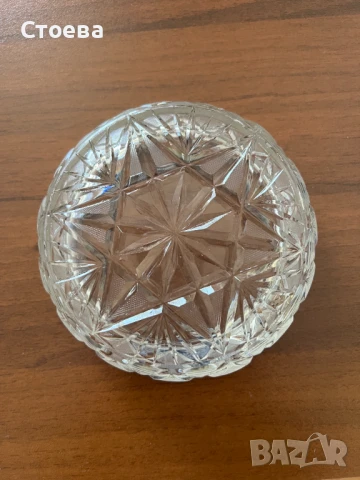 ретро кристален съд със сребърен обков, снимка 2 - Антикварни и старинни предмети - 51343092