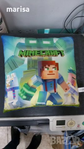 Двулицева възглавница Майнкрафт, възглавница Minecraft - 00717, снимка 4 - Плюшени играчки - 39087309