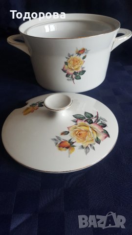 Порцеланов голям супник Баварска роза, снимка 5 - Колекции - 38414672