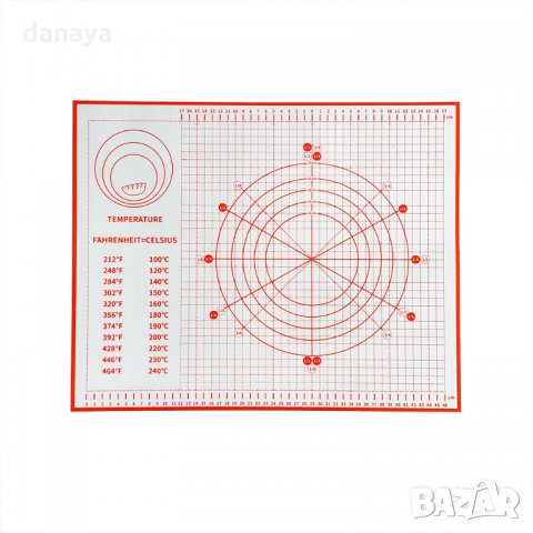 1973 Армирана разграфена подложка за точене и месене 50x40cm