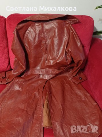 Продавам дамско кожено палто, снимка 3 - Палта, манта - 43103424
