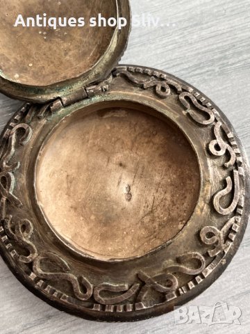 Сребърна кутийка за енфие 18в. №2948, снимка 5 - Антикварни и старинни предмети - 38522071