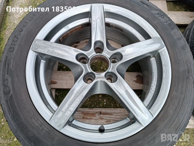 Лети джанти 16ки 5х110 Alutec + летни гуми 205/55/16 Barum, снимка 5 - Гуми и джанти - 52817237