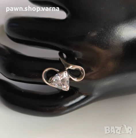 Нов сребърен пръстен 925 с фианит – 3,10 г, размер 18 мм, снимка 5 - Пръстени - 51408412