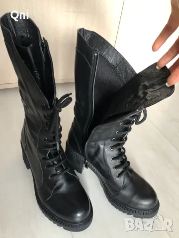 Нови боти естествено кожа № 39, снимка 8 - Дамски боти - 48062395