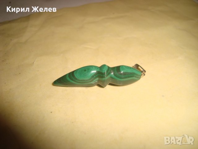 СКЪПОЦЕННА МАЛАХИТЕНА АРТ ВИСУЛКА КОЛИЕ МАЛАХИТ 21668, снимка 3 - Колиета, медальони, синджири - 32525390