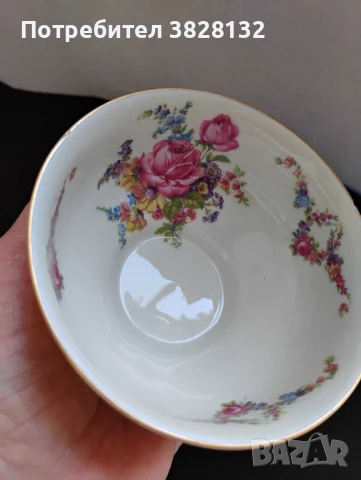 винтидж сет за чай от костен порцелан, снимка 5 - Антикварни и старинни предмети - 50985255