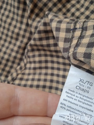Chaps - 100% оригинална мъжка XL - XXL риза  с дълъг ръкав, снимка 6 - Ризи - 43438399