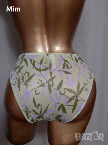 Passionate L Прозрачна бикина в светло зелено на цветя