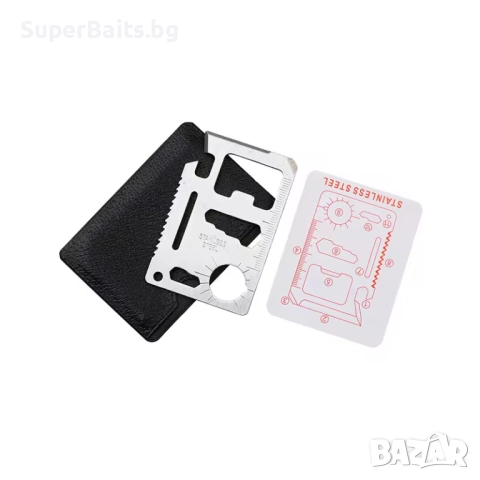 Многофункционална карта за оцеляване с 11 функции, снимка 4 - Екипировка - 52432219