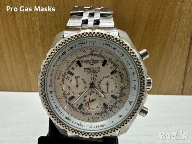 Часовник Breitling Автоматичен Chronometre Navitimer Watch Modified Неръждаема стомана Минерлно стък, снимка 1 - Мъжки - 44025737